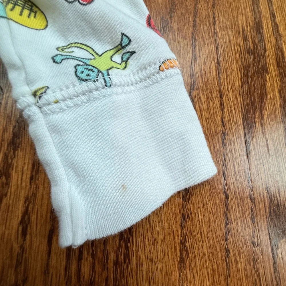 Roller Rabbit White Kids Pajama Set with Colorful Fruit & Stars Print
